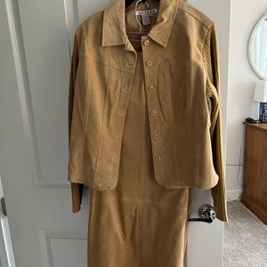 Suade jacket and long skirt size 8